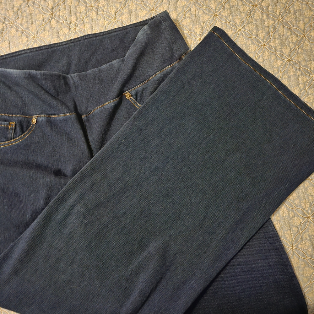 DG2 Blue Wide Leg Denim Jeans